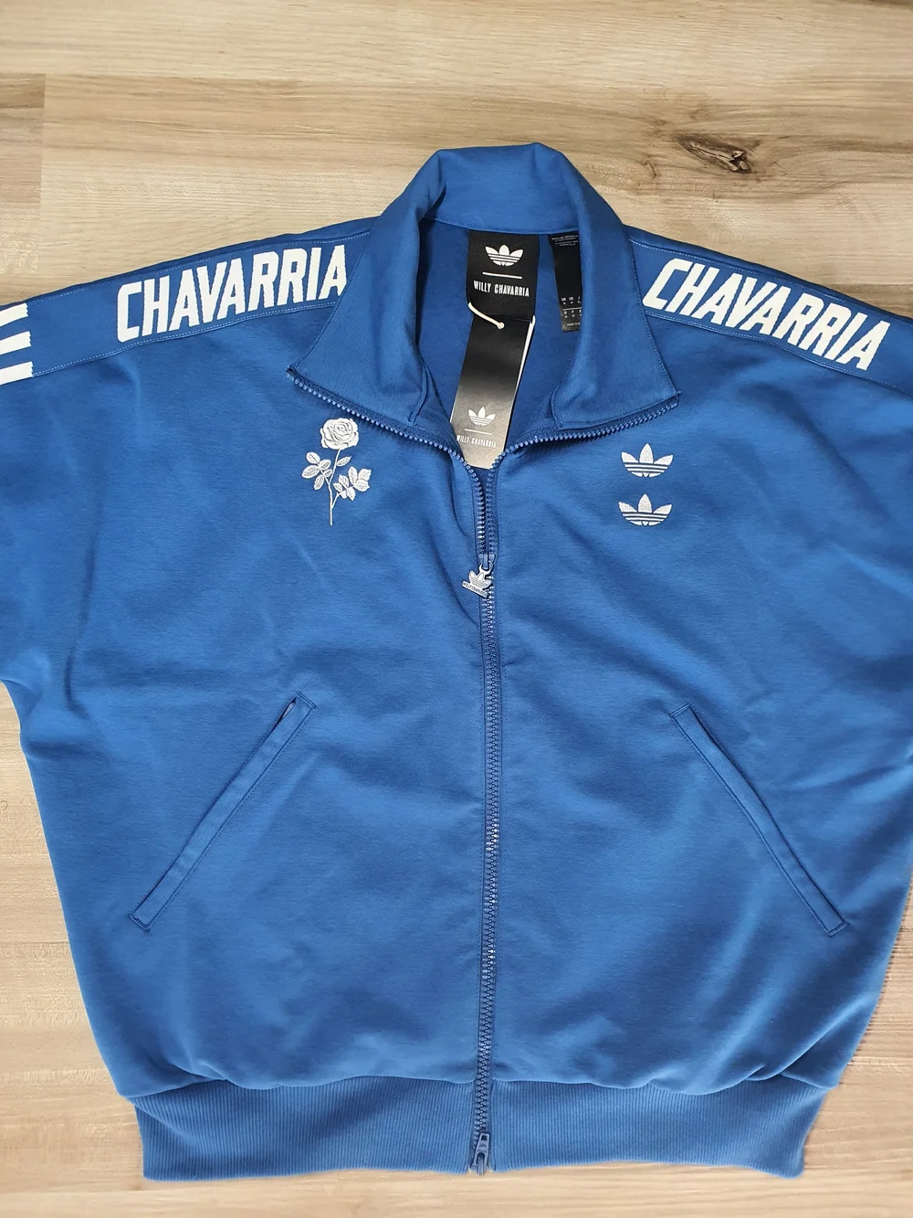Adidas x Willy Chavarria Full Zip Knit Tracktop Jacket Marine JV8991 Sz Men's M